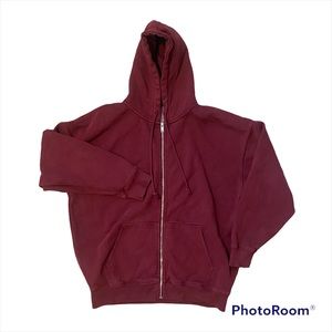 Brandy Melville Christy Hoodie in Dark Red (Oversized Fit)